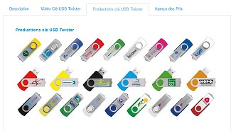 Achat clé USB : video, prix